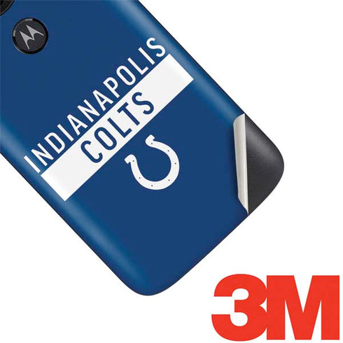 NFL Indianapolis Colts Blue Performance Series Moto E5 Play Skin